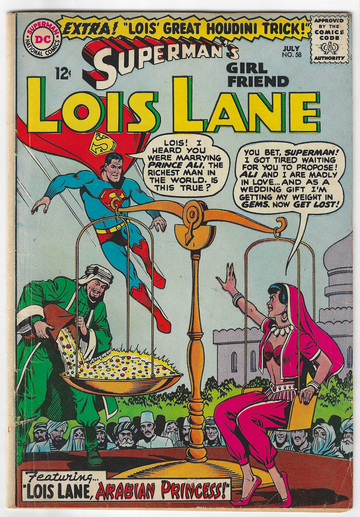 1964 DC Silver Age Comic Book Superman's Girl Friend Lois Lane #58 VG/F Condition