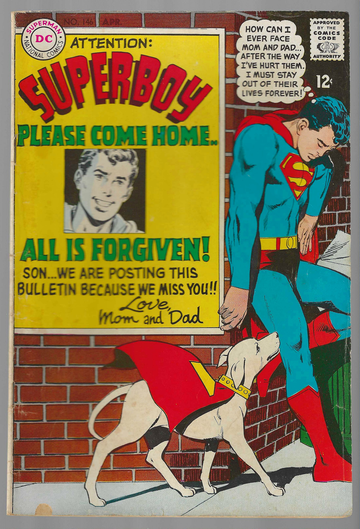 1969 DC Silver Age Comic Book Superboy #146 VG+ Condition