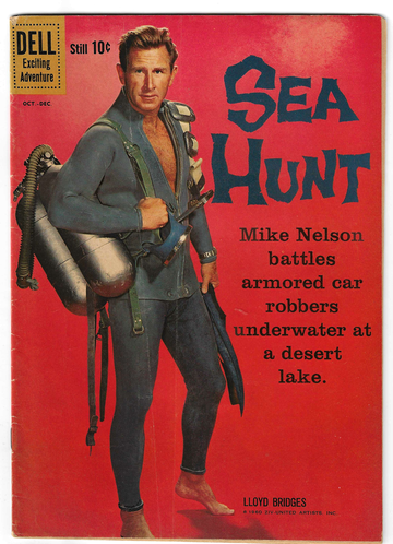 1961 Dell Silver Age Comic Book Exciting Adventures Sea Hunt #7 F+++Lloyd Bridges 