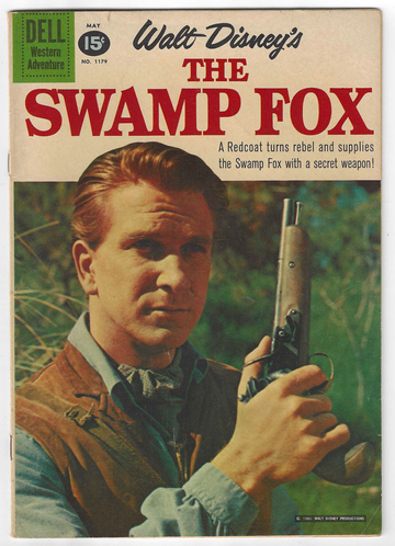1960 Disney Swamp Fox Dell Comic Book The Swamp Fox 4 Color #1179