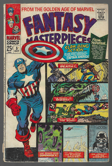 1966 Marvel Comic Book Fantasy Masterpieces #5 Capt. America VG+