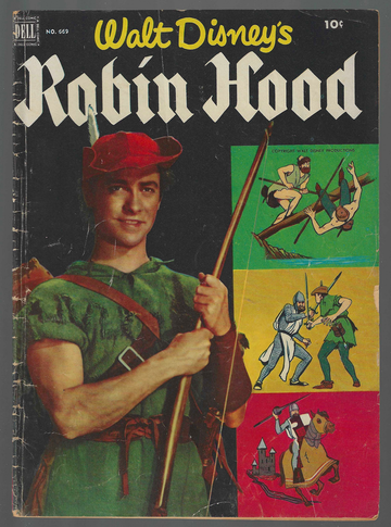 1956 Dell Golden Age Comic Book Four Color #669 Robin Hood Good/VG-
