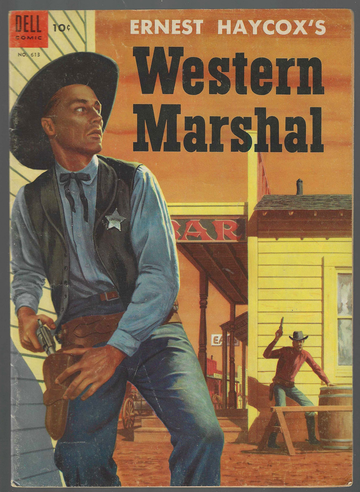 1955 Dell Golden Age Comic Book Four Color #613 Ernest Haycox's Western Marshall F+++