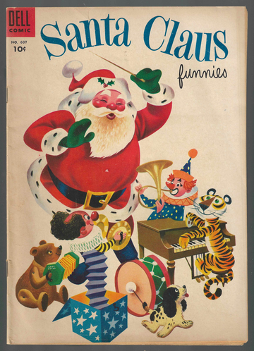 1954 Dell Comic Book Four Color #607 Santa Claus Funnies Nice Fine Condition