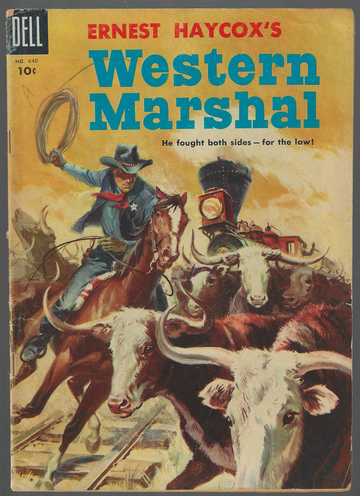 1955 Dell Golden Age Comic Book Four Color #640 Ernest Haycox's Western Marshall Good/VG Hennesey VG/Fine+