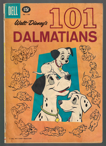 1961 Dell Silver Age Comic Book Four Color #1183 Disney 101 Dalmatians VG++