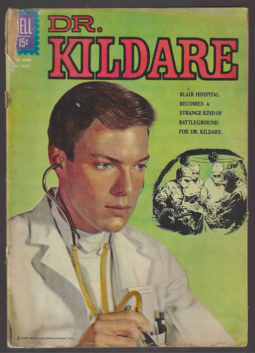 1962 Golden Age Dell Four Color Comic #1337 Dr. Kildare 1st Appearance Fair/Good Condition