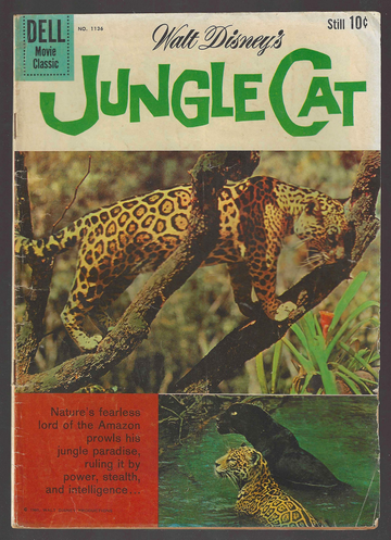 1960 Golden Age Dell Four Color Comic #1136 Jungle Cat GD/VG Condition