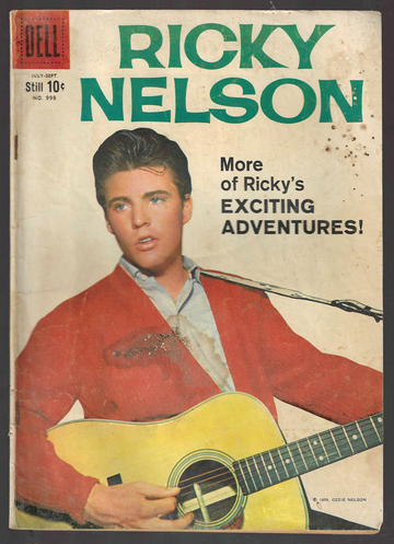 1962 Golden Age Dell Four Color Comic #998 Rickey Nelson Fair/Good Condition
