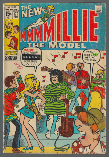 1969 Marvel Comic Silver Age Romance Comic New Millie Model #179 G/VG Condition 