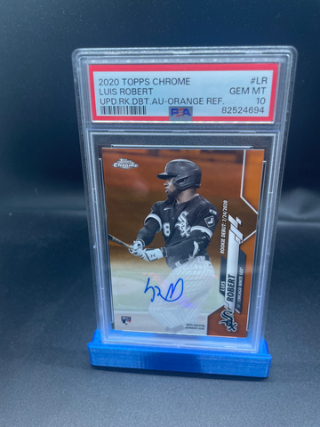 2020 topps chrome update Luis robert auto orange /25