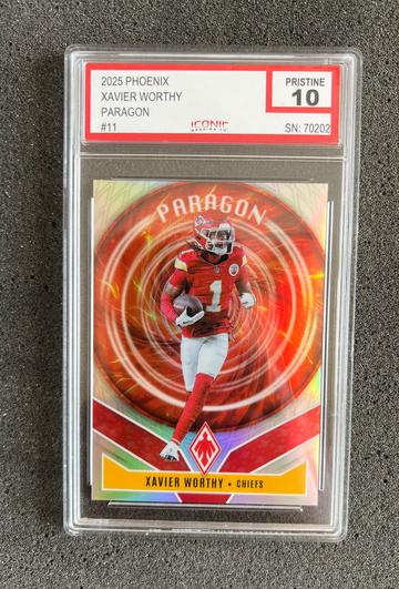 2025 Phoenix Paragon Xavier Worthy Iconic Grading 10