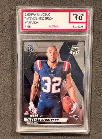 TreVeyon Henderson 2025 Mosaic Iconic Grading 10