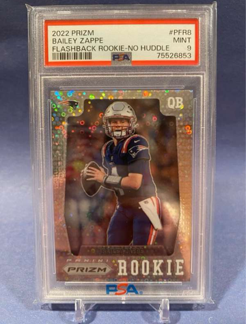 2022 Prizm Bailey Zappe RC PSA 9