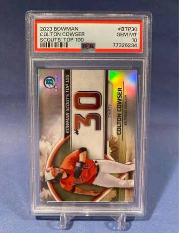 Colton Cowser 2023 Bowman PSA 10