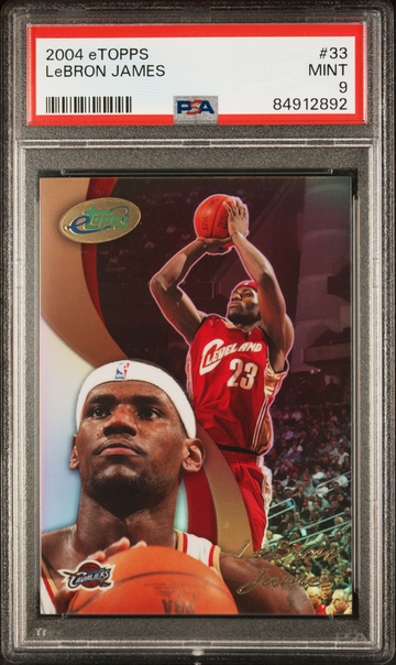 2004 eTopps Lebron James #33 Limited Edition PSA 9 MINT