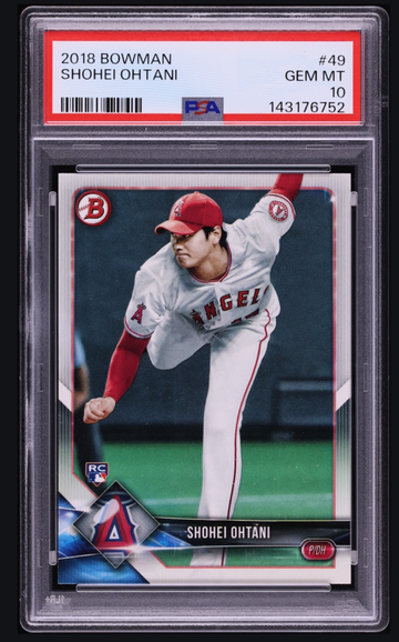 2018 Bowman Shohei Ohtani ROOKIE #49 PSA 10 GEM MINT