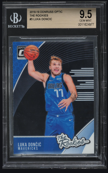 2018 Donruss Optic Luka Doncic The ROOKIES #3 BGS 9.5 GEM MINT