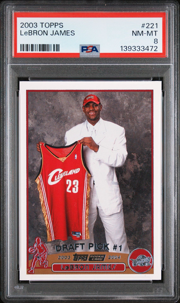 2003 Topps Lebron James ROOKIE #221 PSA NM-MINT