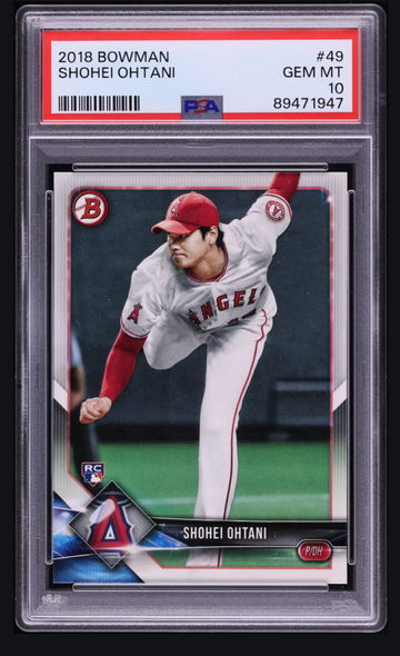 2018 Bowman Shohei Ohtani ROOKIE #49 PSA 10 GEM MINT