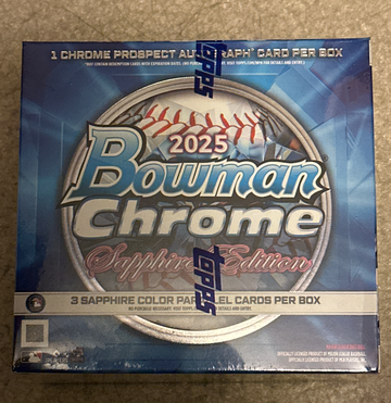 2025 Bowman Chrome Sapphire Sealed Hobby Box