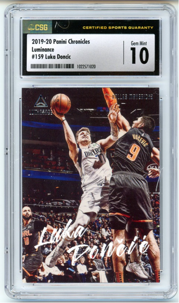 2019-20 Panini Chronicles Basketball Luminance Luka Doncic #159 CSG 10