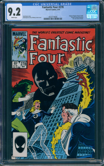 Fantastic Four #278 5/85 Marvel Comics CGC 9.2 White Pages