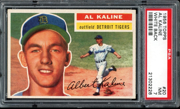 1956 Topps #20 Al Kaline (white back)