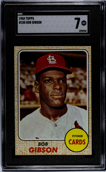 1968 Topps #100 Bob Gibson SGC 7