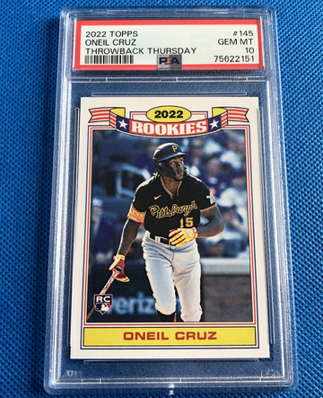 Oneil Cruz 2022 Topps Throwback Thursday #145 - PSA 10 