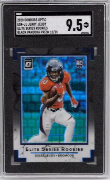 Jerry Jeudy 2020 Donruss Optic Elite Series Black Pandora Prizm /25