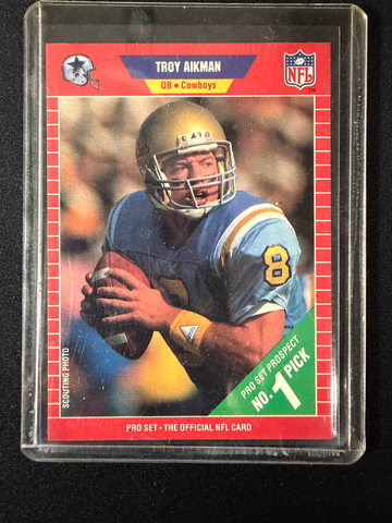 1989 Pro Set Troy Aikman #490 Rookie RC