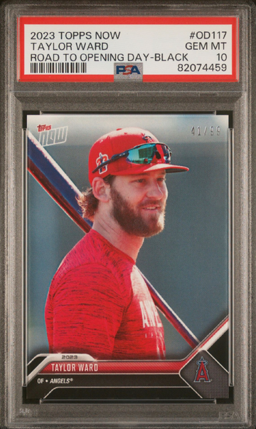 2023 Topps Now Taylor Ward Road to Opening Day #OD-117 Black /99 PSA 10