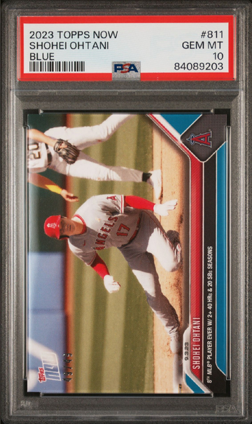 2023 Topps Now Shohei Ohtani #811 SP Blue /49 PSA 10
