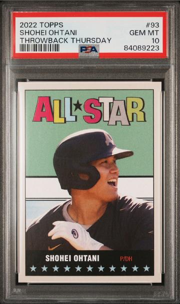 2022 Topps Shohei Ohtani Throwback Thursday TBT #93 All-Star Angels PSA 10 🔥