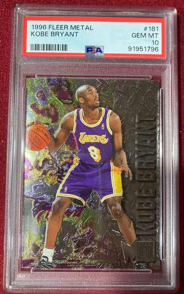 1996 Fleer Metal Kobe Bryant RC PSA 10