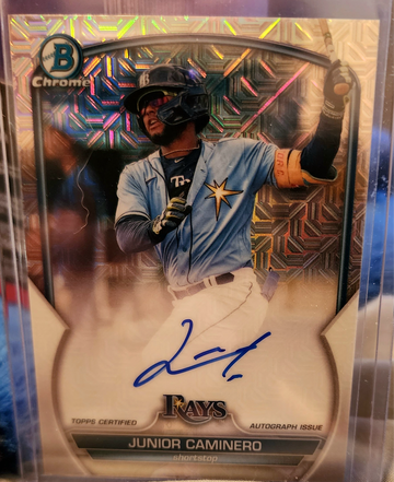 2023 Bowman Chrome Mega Box Junior Caminero AUTO