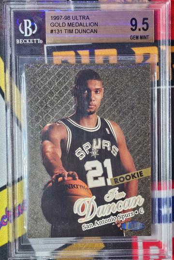 1997 Fleer Ultra Gold Medallion Tim Duncan Rookie BGS 9.5 