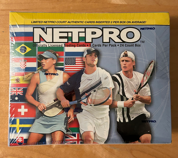 2003 Netpro International Tennis Box Factory Sealed (Possible Serena Auto's) DAMAGE