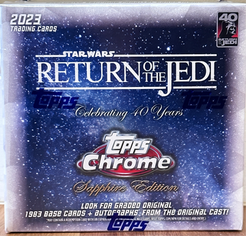 2023 Star Wars Return of the Jedi Topps Chrome Sapphire Edition Box