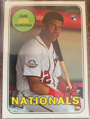 Juan Soto Topps Heritage RC 2018