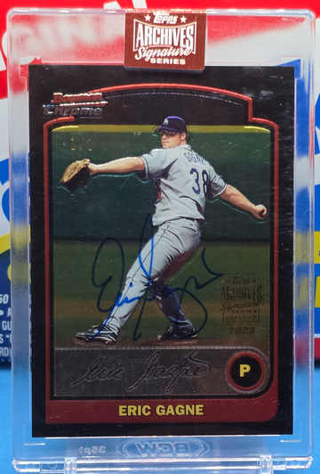 2023 Topps Archives Signature Series 🔥 ERIC GAGNE #1/1 🔥 2003 ON-CARD Auto