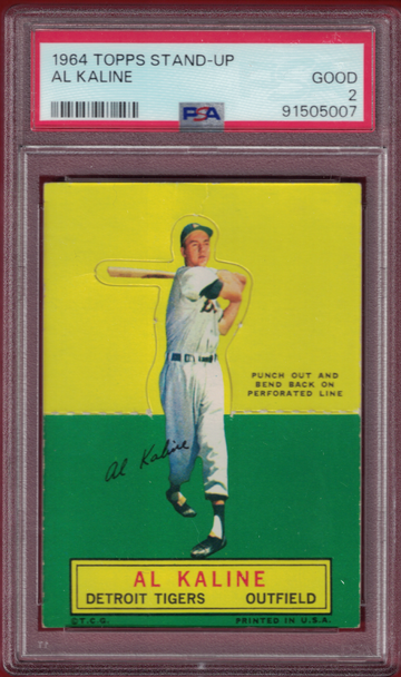 1964 Topps Stand-Up Al Kaline ( DETROIT TIGERS ) PSA 2 Card!