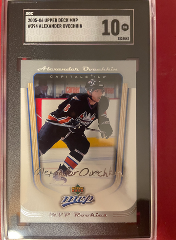 2005-06 Upper Deck MVP Alexander Ovechkin Rookie SGC 10