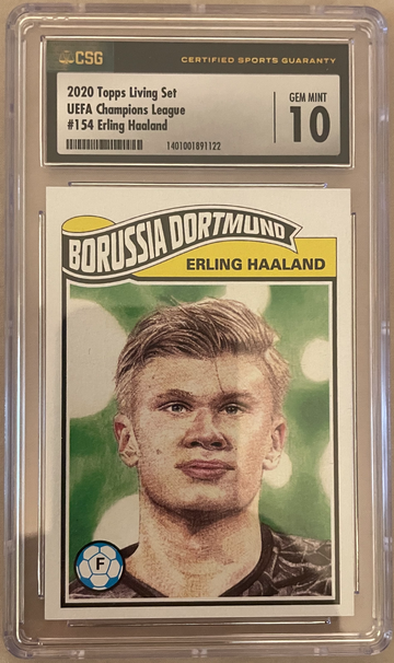 2020 Topps Living Erling Haaland RC CSG Gem Mint 10