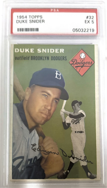 1954 Topps Duke Snider PSA 5 HOF