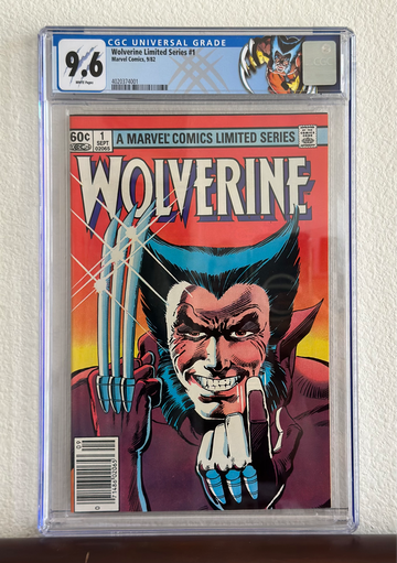 Wolverine Limited Series #1 Newsstand CGC 9.6 with Custom Wolverine Label