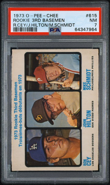 Mike Schmidt 1973 O-Pee-Chee OPC #615 HOF RC PSA 7 NM