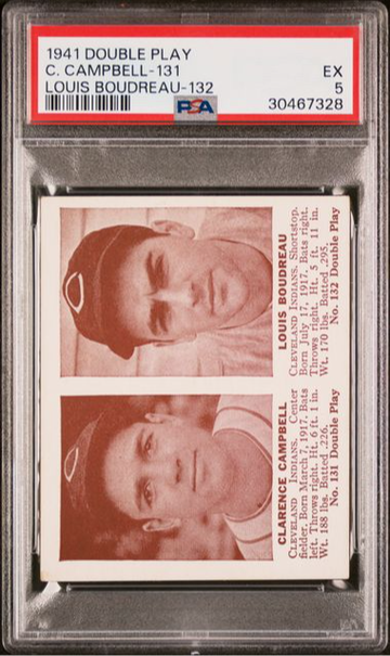 Louis Boudreau 1941 Double Play #132 Cleveland HOF Rookie PSA 5 EX