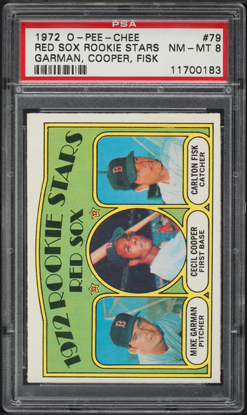 Carlton Fisk 1972 O-Pee-Chee #79 OPC Chicago White Sox HOF RC PSA 8 NMMT